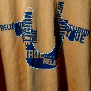 True Religion HS Stacked Logo LS Crew
